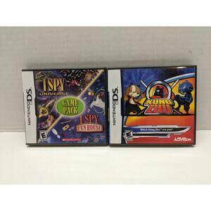 Lot of 2 Nintendo DS Games - Kung Zhu & I Spy Game Pack